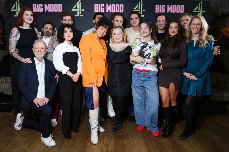 Writer, cast and crew of Big Mood. Photograph: Joe Maher/Getty Images