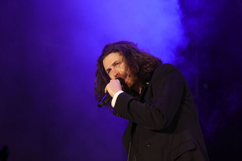 Hozier plays the Main Stage at EP 2025. Photograph: Alan Betson
