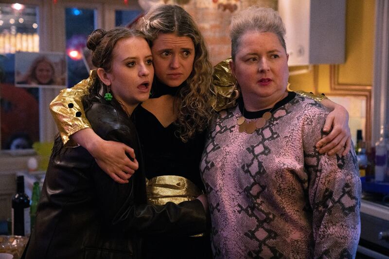 Siobhán McSweeney (right) as Mary in Extraordinary. Photograph: Natalie Seery/Disney+ © 2021