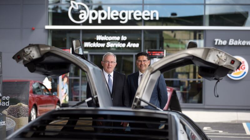 Applegreen considered several funding options before opting for an IPO in June 2015. Pictured are Bob Etchingham, CEO and Joe Barrett, chief operations officer. (Photograph: Jason Clarke)