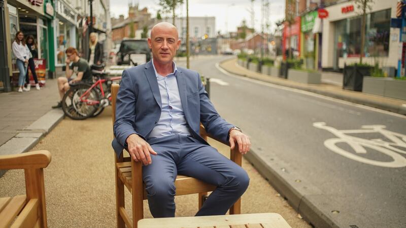 In just over six weeks Robert Burns and a team at Dún Laoghaire-Rathdown Council have built a temporary four-kilometre cycle lane from Blackrock to Sandycove. Photograph: Enda O’Dowd