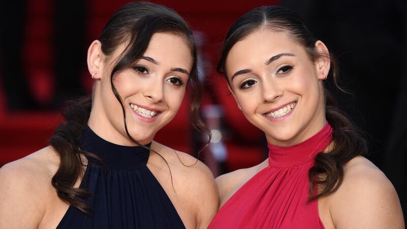 Jessica (L) and Jennifer Gadirova at the premier of the new James Bond film in September. Photograph: Jeff Spicer/Getty