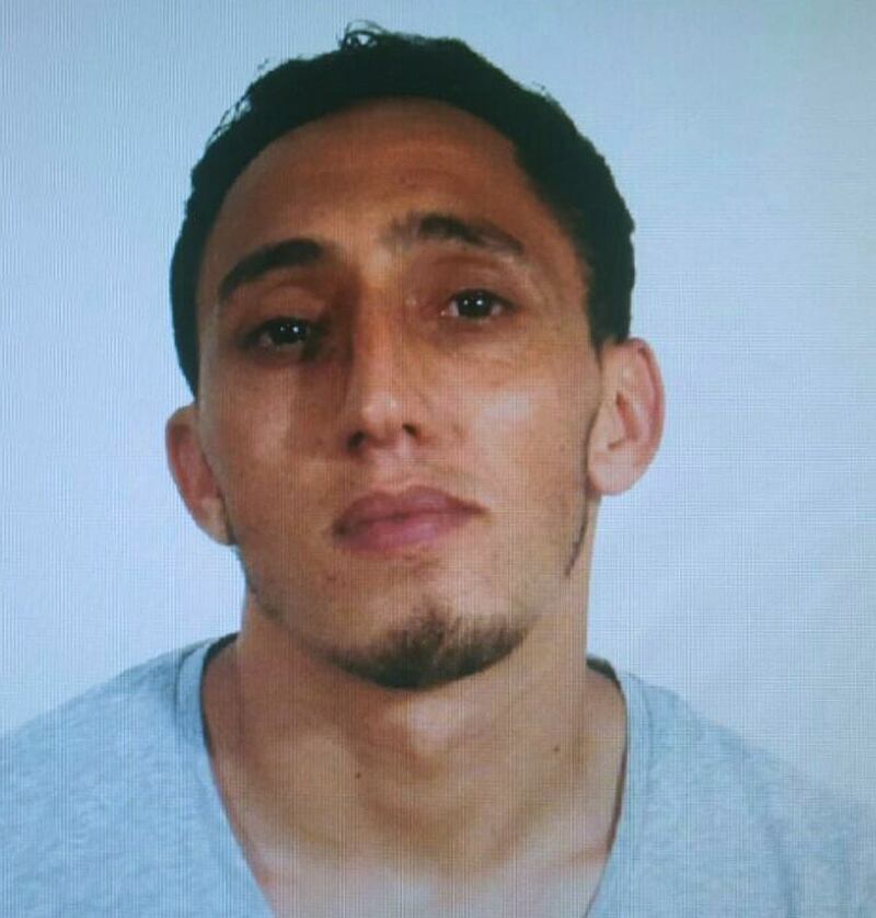 A handout photo made available by Spanish National Police shows Maghrebi Driss Oukabir, alleged to have rented the van which was used to crashed into pedestrians in Las Ramblas