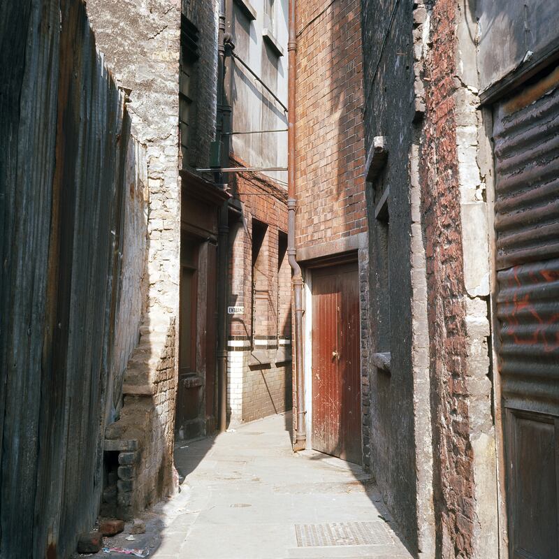 Brick Wall Alleyway by Helen Hooker O’Malley