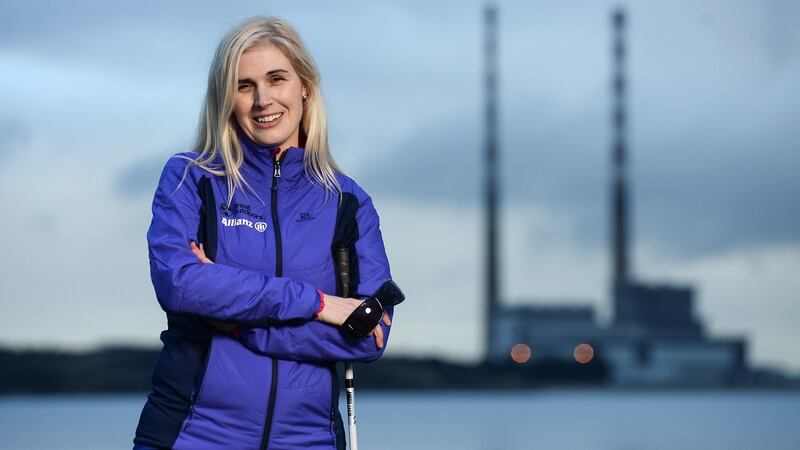 Sinead Kaneis aiming to become  the first visually impaired athlete to complete the World Marathon Challenge, a race consisting of seven marathons on seven continents in seven days. Photograph: Sam Barnes/Sportsfile
