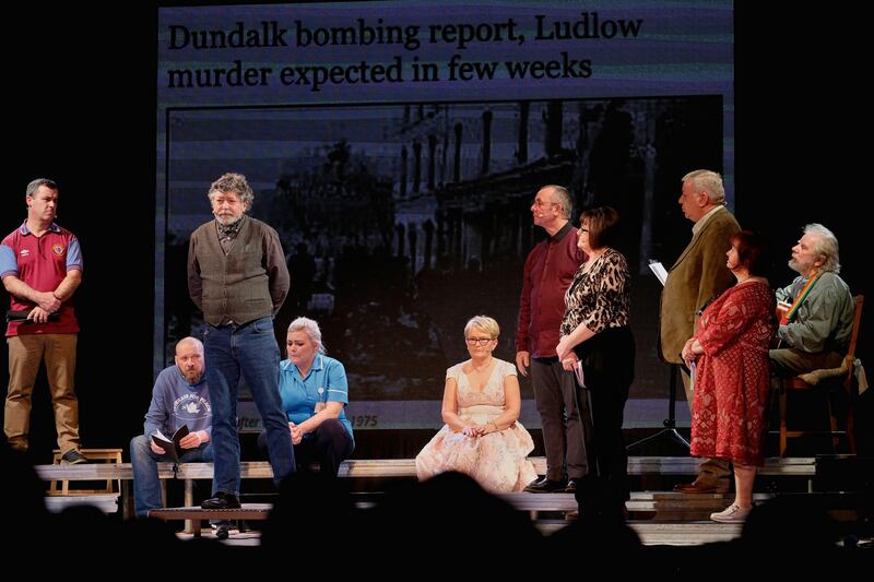 A performance of Blood Red Lines. Photograph: Columba O'Hare