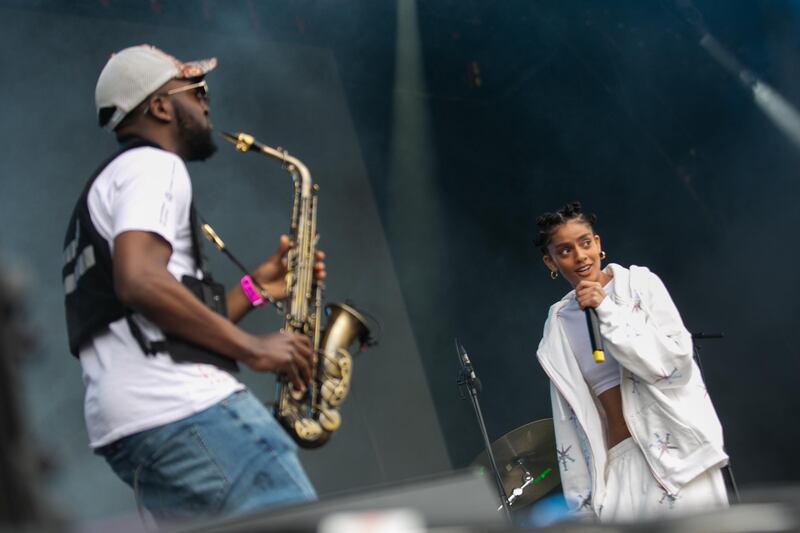 Aby Coulibaly performing at Forbidden Fruit Festival at The Royal Hospital Kilmainham in June 2022 in Dublin. Photograph: Kieran Frost/Redferns