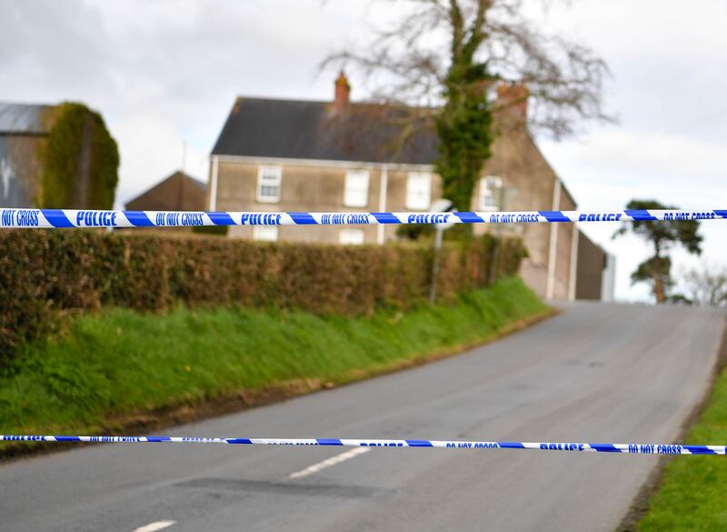 Four people died in a crash near Armagh city early on Sunday morning. Photograph: Andrew McCarroll/Pacemaker Press