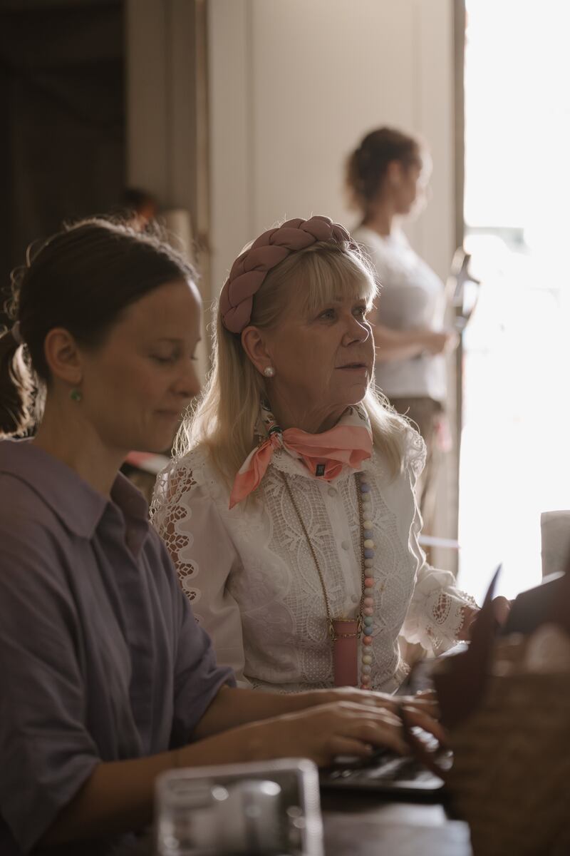 Geradine Connolly at rehearsals in Venice. Photograph: Ula Blocksage