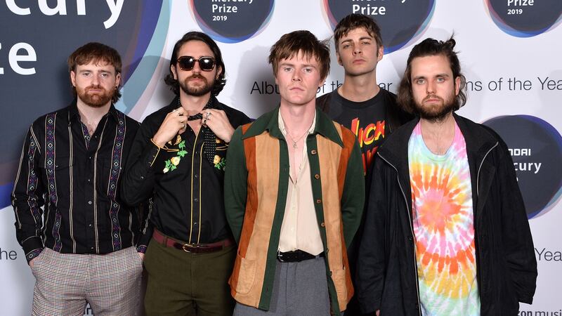 Fontaines DC at the 2019 Mercury Prize award ceremony in London. Photograph: Jeff Spicer/Getty