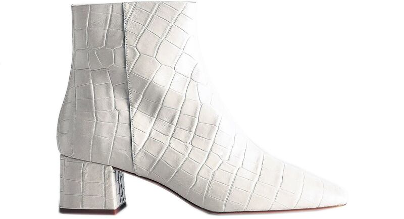 Croc-embossed square-toe boot, €149 at & Other Stories