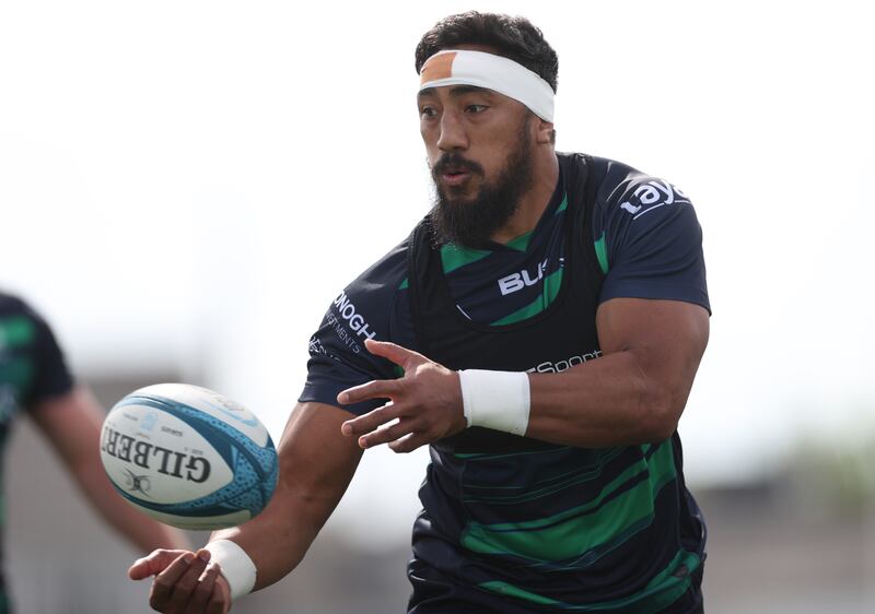 Bundee Aki. Aki was red carded when Stormers and Connacht met last September. Photograph: James Crombie/Inpho