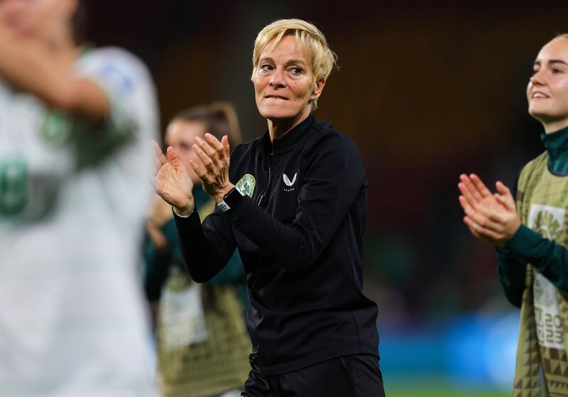 Vera Pauw after the World Cup game against Nigeria in Brisbane, in July 2023. Photograph: Ryan Byrne/Inpho
