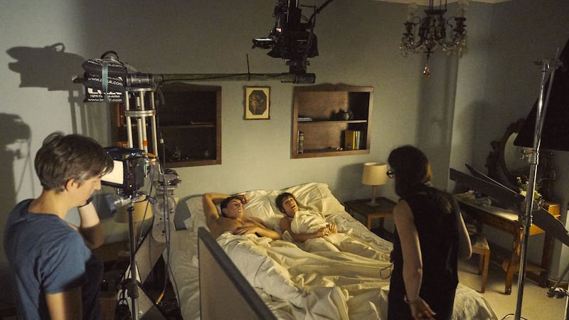 Paul Mescal and Daisy Edgar-Jones on the set of Normal People. ‘We make sure that consent around touch and nudity is agreed by all parties.’ Photograph: Enda Bowe/Element Pictures