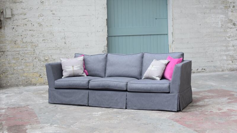 The three-seat Waterford, from €1,900, comes with second set of removable covers costing from about €900, from the Sofa Factory