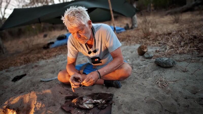 Phillip Schofield in Episode 2 of Channel 5's Cast Away. Photograph:  Channel 5/PA 

