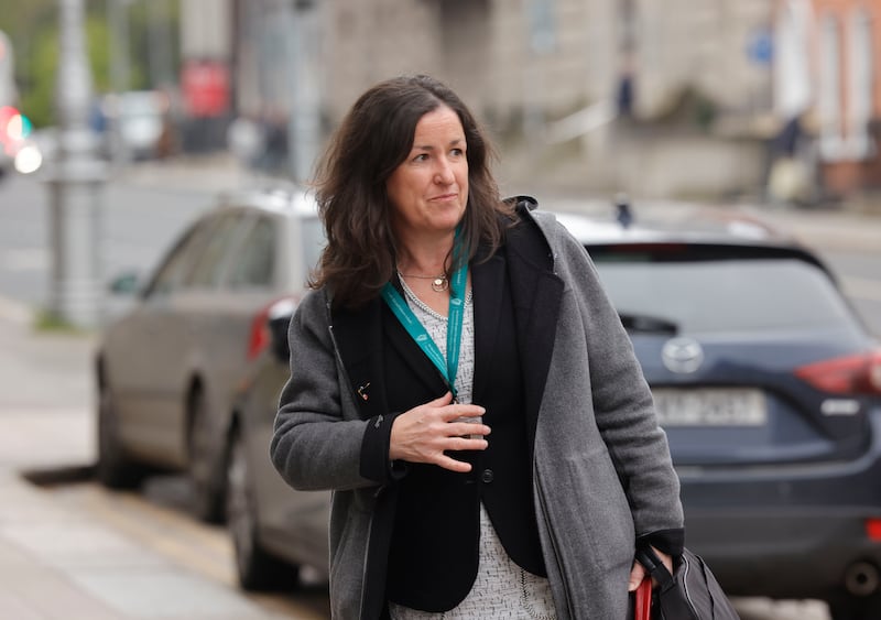 Senior civil servant Oonagh Buckley, who served as interim chairwoman of An Bord Pleanála for nine months this year, arriving at Leinster House to address the Public Accounts Committee. Photograph: Alan Betson

