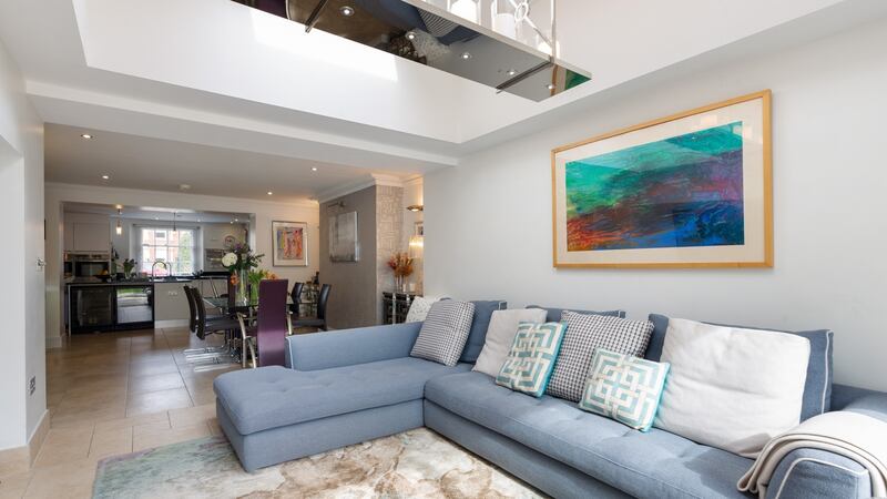 Open plan living-dining-kitchen