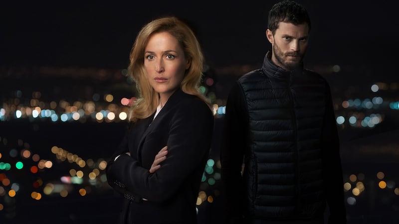 Gillian Anderson and Jamie Dornan in BBC drama The Fall