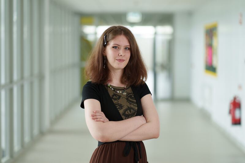 Leah O’Callaghan (18), Leaving Cert exam diarist at Stepaside Educate Together Secondary School. 23/05/2024 Photograph: © Fran Veale
