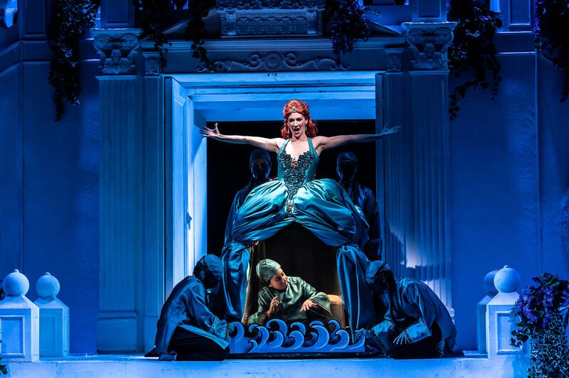 Wexford Festival Opera: Laura Margaret Smith and Rosa Bove in Dorilla in Tempe. Photograph:  Clive Barda/ArenaPal
