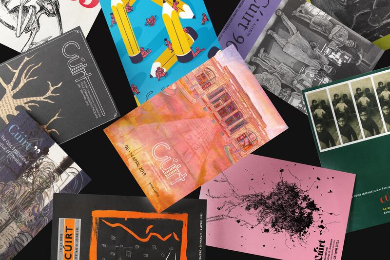 Cúirt International Festival of Literature programmes from throughout the Galway festival’s 40 years