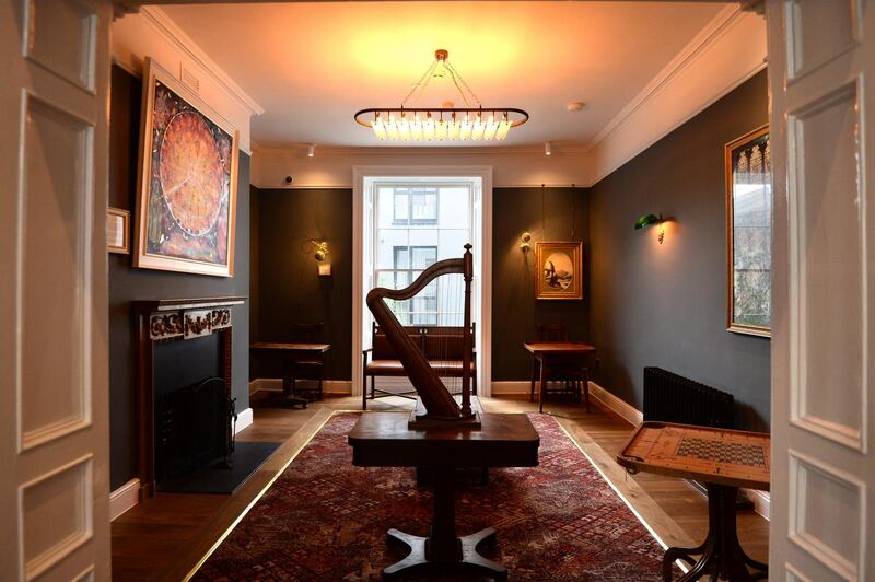 Keavan’s Port Hotel  varies between wide open spaces and  narrow intersecting warrens of rooms. Photograph: Dara Mac Dónaill / The Irish Times