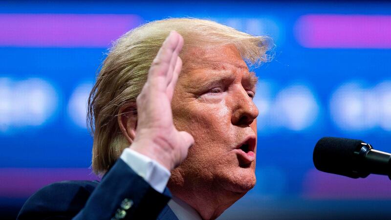 Donald Trump declined to make his tax returns public while he was president on the grounds that he was being audited. Photograph: Jim Watson/AFP/via Getty Images