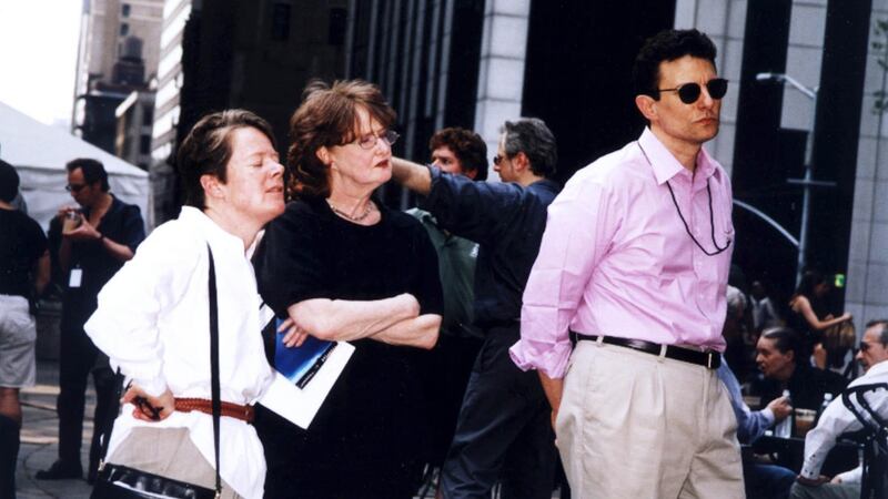 Alice Quinn, Poetry Editor of The New Yorker, Eavan Boland and David Remnick, Editor of The New Yorker, at the  New Yorker Festival