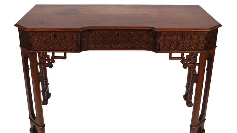 Lot 17, Chippendale side table