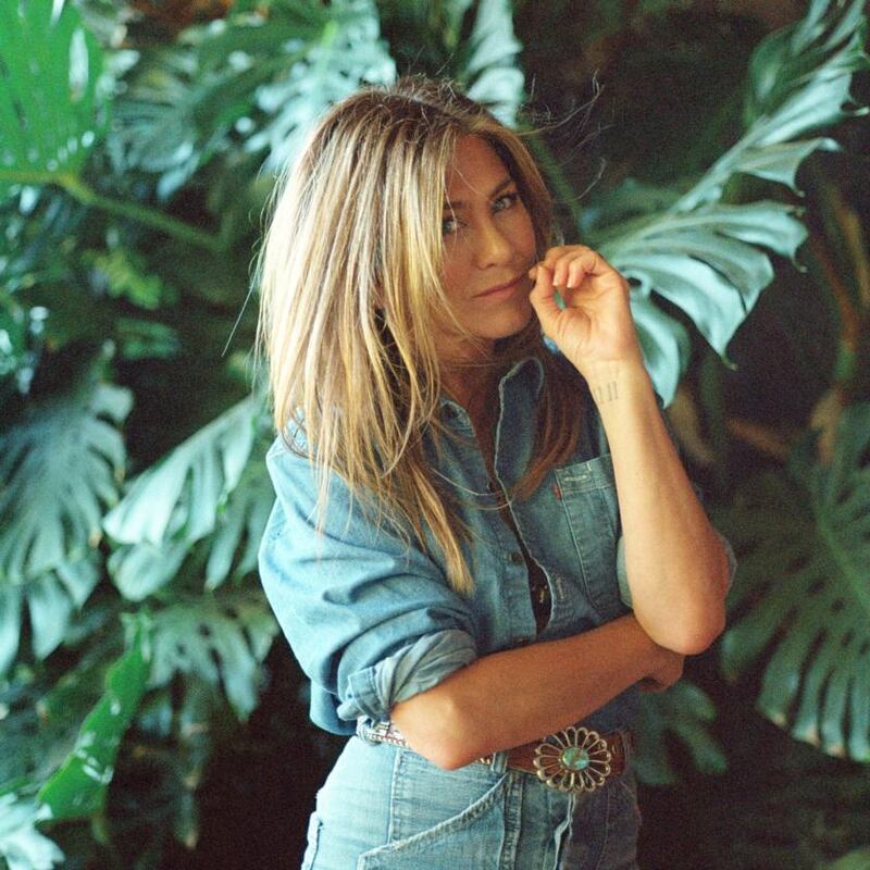 Jennifer Aniston: ‘There’s a similarity to my life,’ she acknowledges of her Morning Show role. Photograph: Sandy Kim/New York Times