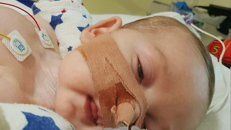 Charlie Gard, whose parents have ended a legal fight over treatment for the terminally-ill baby. Photograph: PA