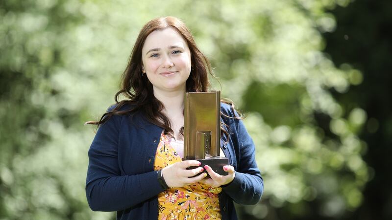 Ciara Smyth, winner of the Junior Juries’ Award for The Falling in Love Montage. Photograph: Julien Behal