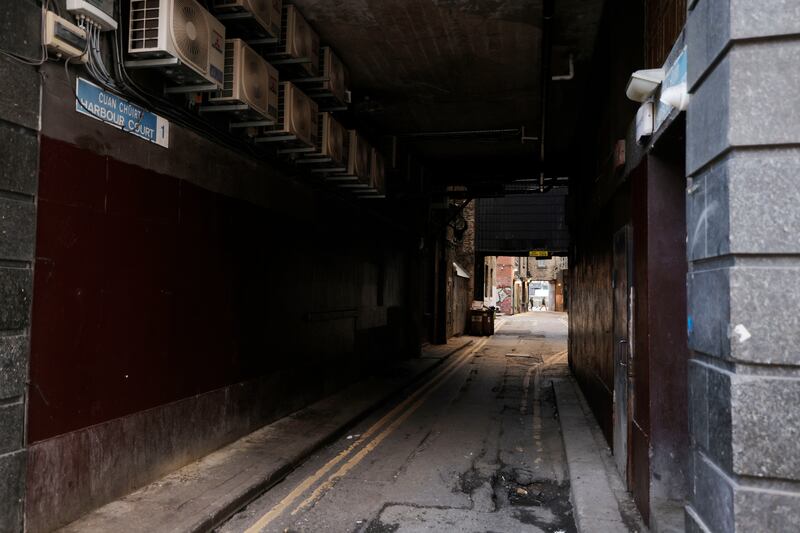 Harbour Court: public access to the Dublin laneway will become just a memory. Photograph: Alan Betson/The Irish Times


