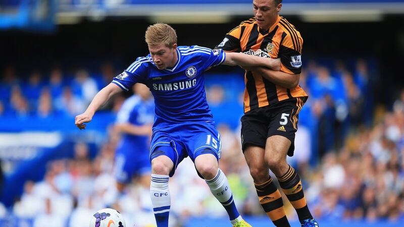 Kevin De Bruyne struggled under Jose Mourinho at Chelsea. Photograph: Richard Heathcote/Getty