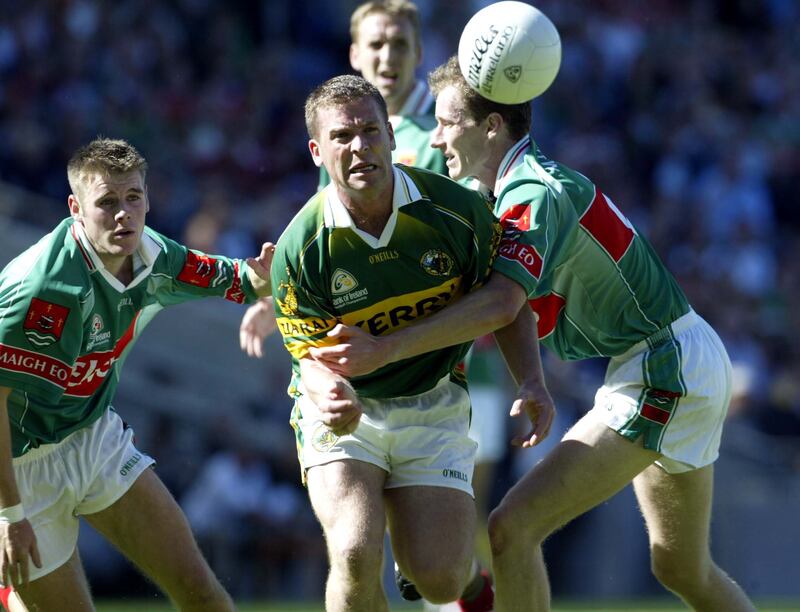 Dara Ó Cinnéide in action for Kerry. `Fitzy was like a man possessed in that league campaign [in 1996/97]. You could see him start to get the idea into his head that he could drive us to an All-Ireland. There’s a lot of similarities there with Clifford.' Photograph: Dan Sheridan/Inpho 
