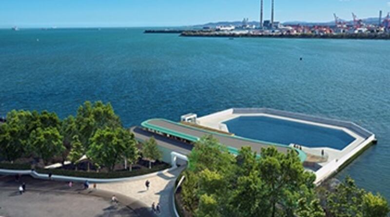 An artists impression of the The Baths at Clontarf. Photograph: thebaths.ie