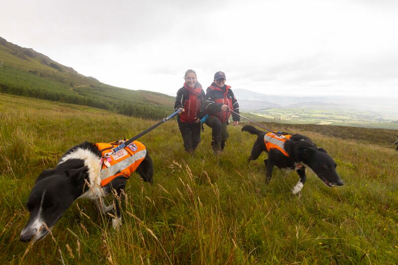 Martina O’Kearney with Ella and Ali Tobin with Dayzi. Photograph: Patrick Browne