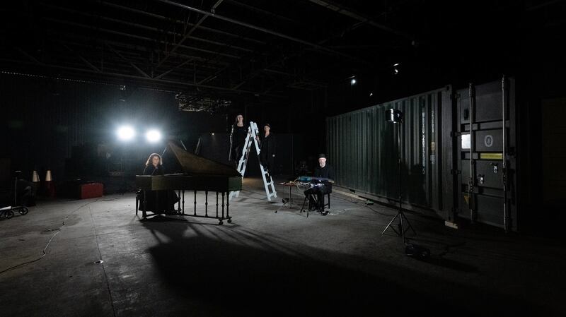 Gaitkrash Theatre’s Prometheus Now provideds spellbinding fusion of fluid and spectral imagery at the Cork Midsummer Festival 2021. Photograph: Jed Niezgoda