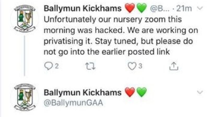 Screengrab of deleted tweets