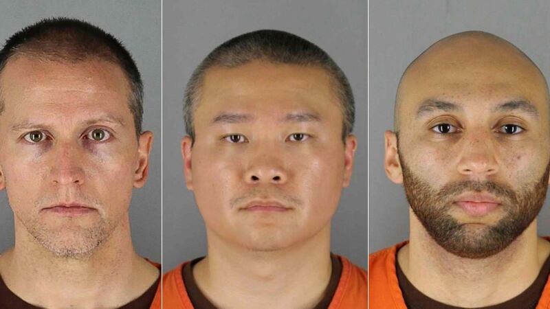 Derek Chauvin, Tou Thao and J Alexander Kueng.