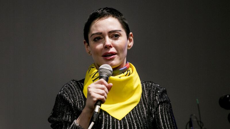 Actress Rose McGowan. Photograph: Anthony Lanzilote/Bloomberg.