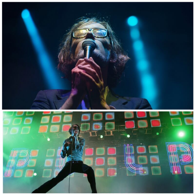 Jarvis Cocker at Electric Picnic in 2019 and with Pulp in 2011. Photographs: Dave Meehan, Brenda Fitzsimons/THe Irish Times