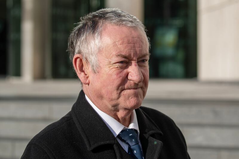 Victim Martin McAllister, leaving Dublin Circuit Criminal Court on Tuesday after Eugene Hanratty Snr was sentenced to three years in prison for his assault. Photograph: Collins Courts