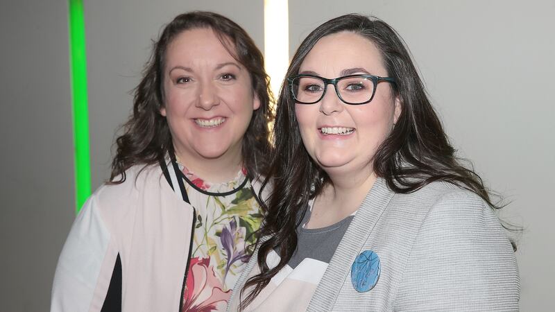 Director Aoife Doyle and producer Niamh Herrity of Pink Kong Studios, whose VR animation Aurora receives its world premiere at this year’s Audi Dublin International Film Festival. Photograph: Brian McEvoy