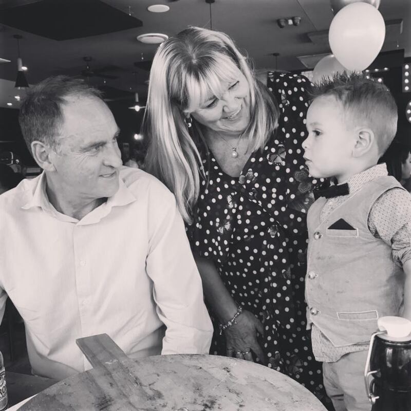 Brianna Parkins’s dad, Steve, and mum, Lorraine, with their nephew