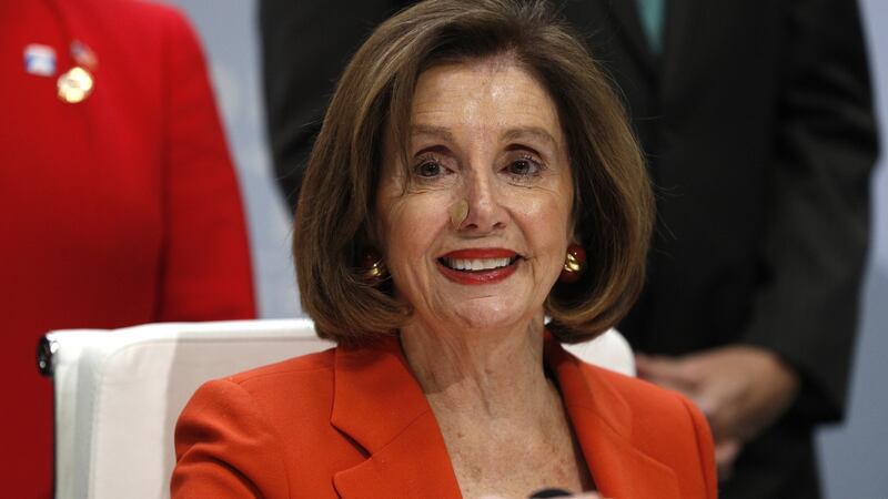 ’Nancy Pelosi said that raising her five children taught her how to be a leader and I like to think of that when I’m feeling overwhelmed.” Photograph: EPA/Javier Lizon
