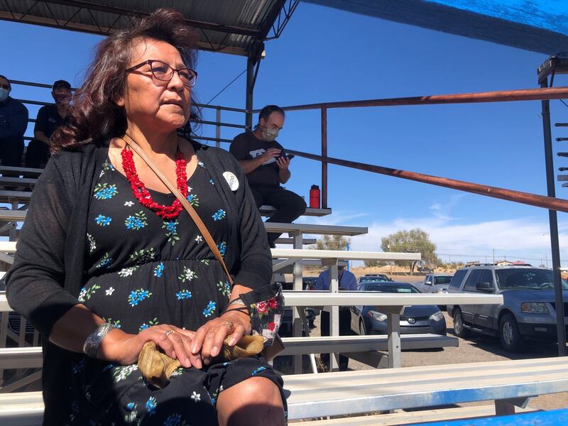 A supporter of Donald Trump from the Navajo Nation. Photograph: Suzanne Lynch