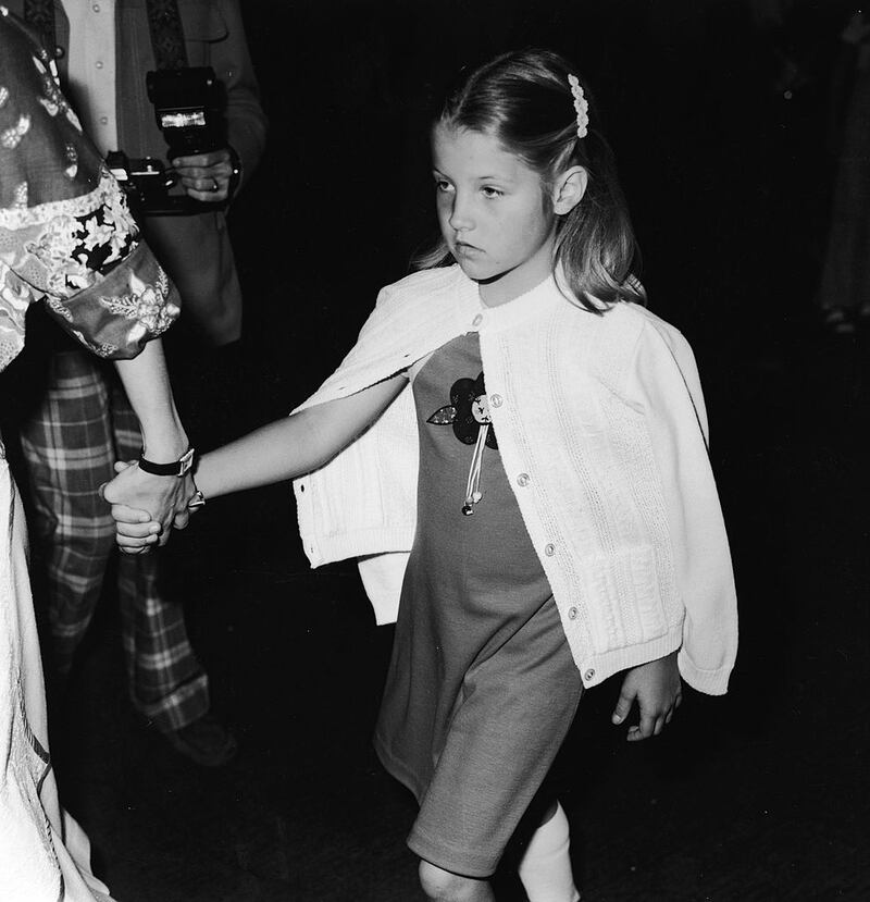 Nine-year-old Lisa Marie Presley in 1977. Photograph: Pictorial Parade/Getty Images