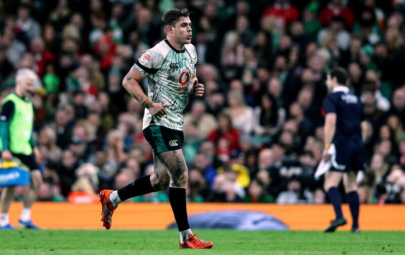 Garry Ringrose during the Wales vs Ireland Six Nations match at Principality Stadium, Cardiff, on February 22nd. Photograph: Dan Sheridan/Inpho                             